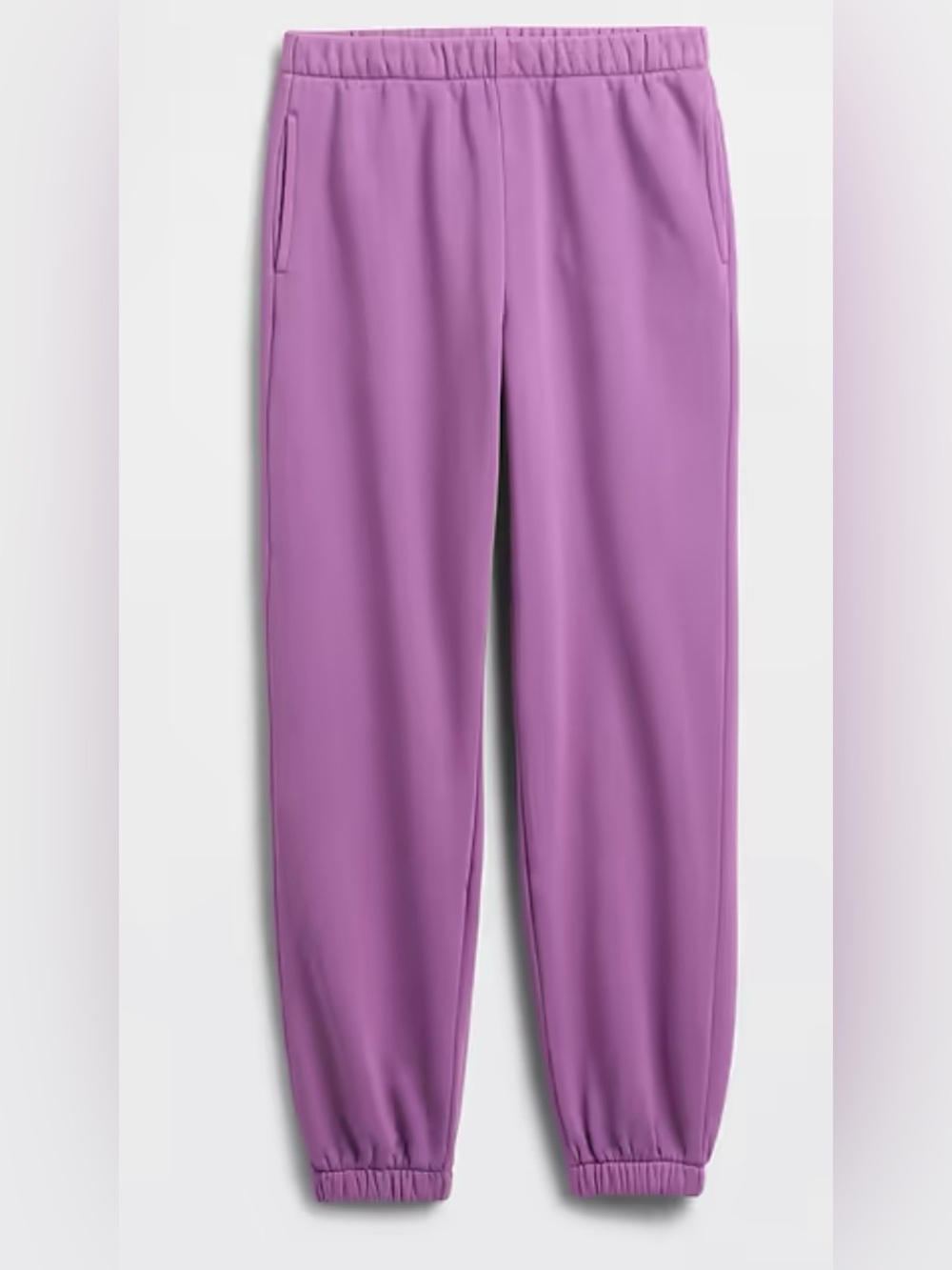 Gap Relaxed Fleece Joggers for girls. Size XS. Purple Orchid color.